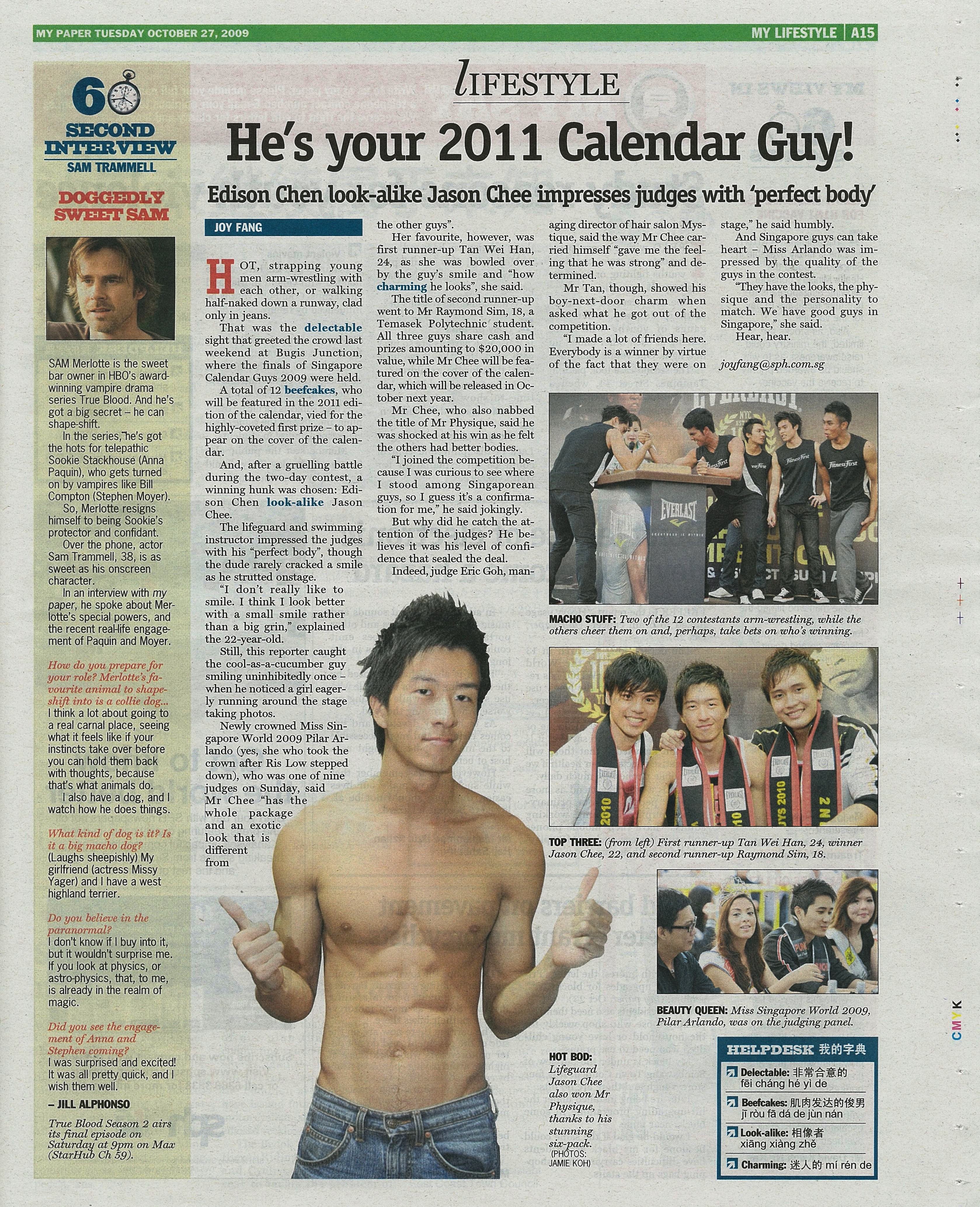 Singapore Calendar Guys News Article